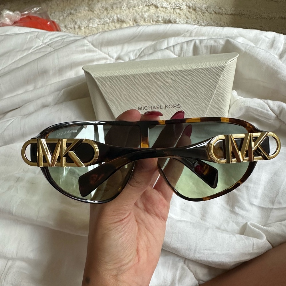 Michael Kors Gold and Brown Designer Sunglasses